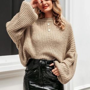 cream pullover sweater